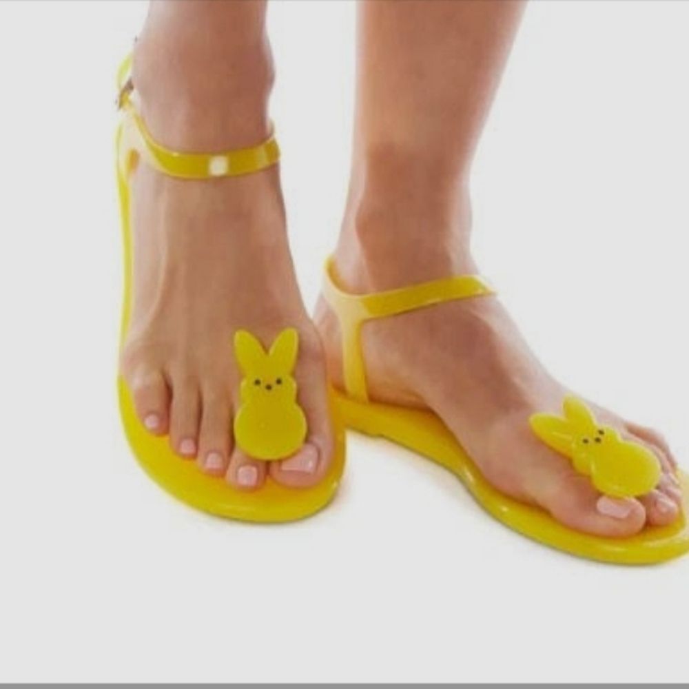 NWT Katy Perry Collections 'The Peeps Bunny Geli' Jelly Sandal Size 7
